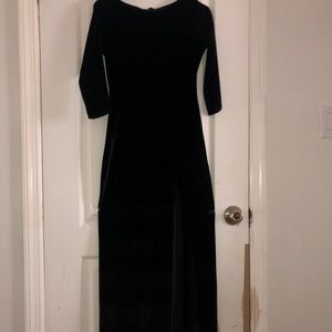 Velvet boohoo gown
